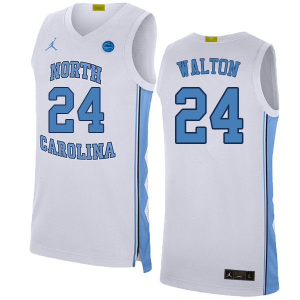 Men #24 Kerwin Walton North Carolina Tar Heels College Basketball Jerseys Sale-White